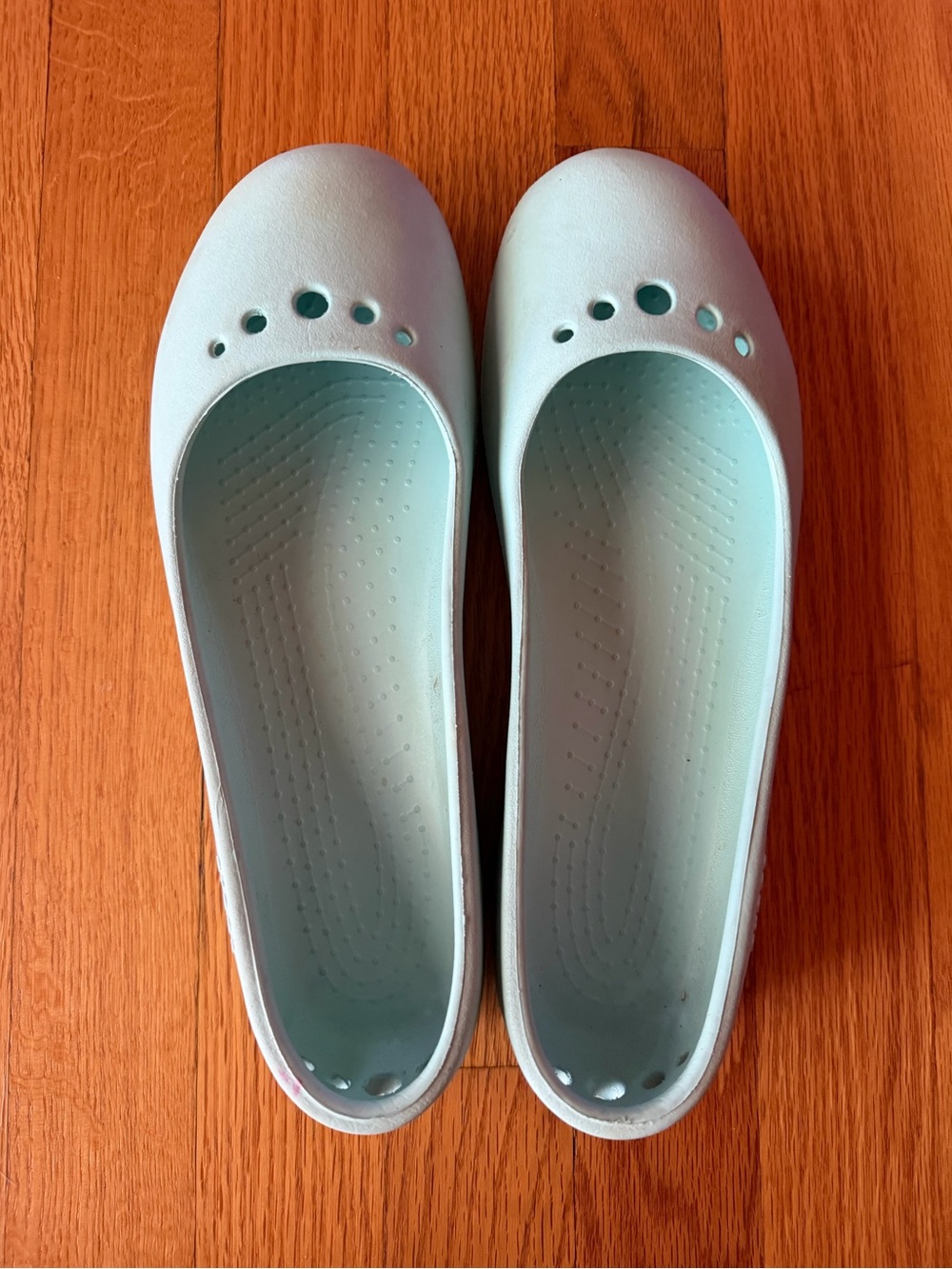 CROCS Women's Light Blue Slip-On Ballet Flats